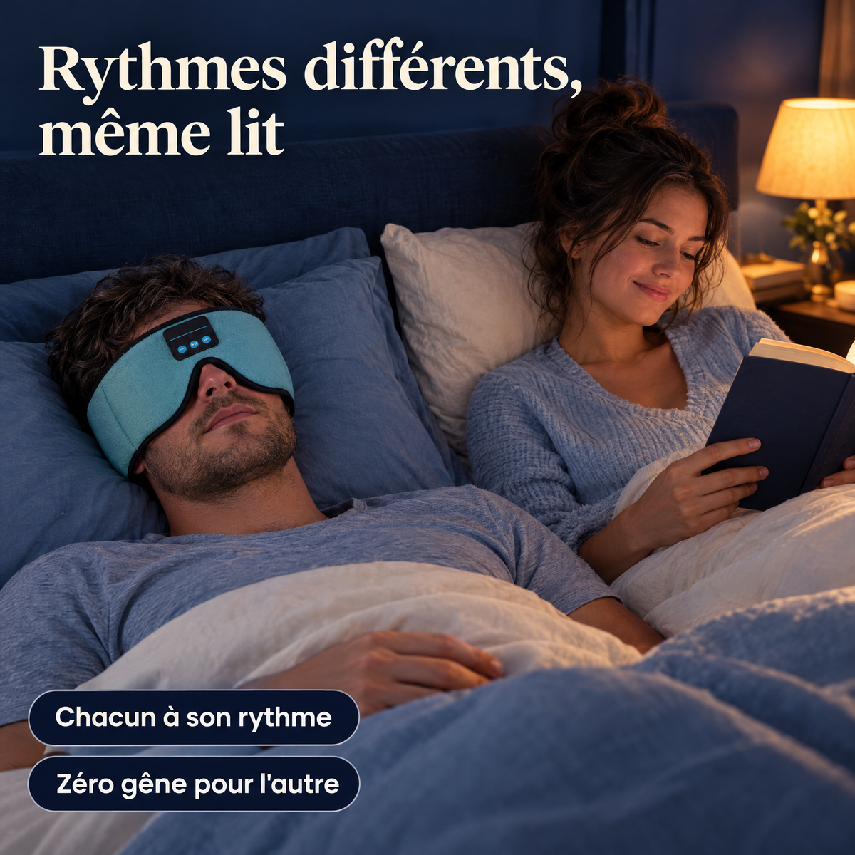 DOZZY - Masque de sommeil Bluetooth 3D